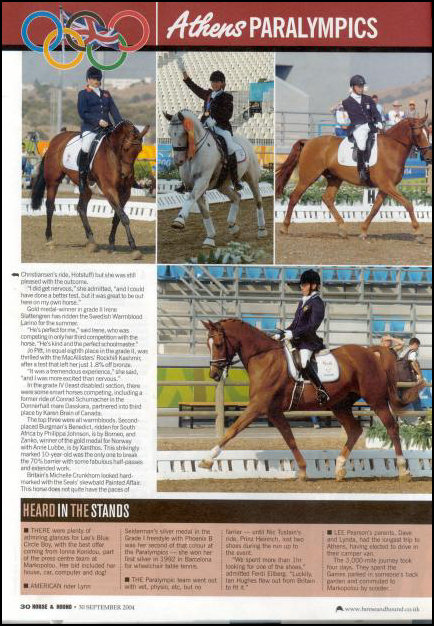 Zanko Knabstrupper stallion as featured in Horse and Hound 